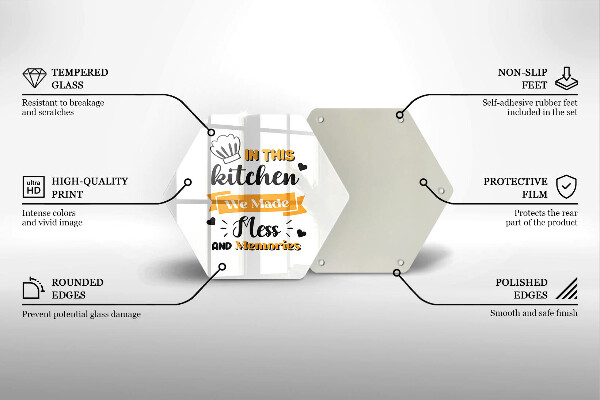 Deska szklana kuchenna In this kitchen we made mess and memories