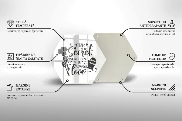 Deska szklana kuchenna Napis, sentencja