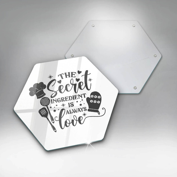 Deska szklana kuchenna Napis, sentencja