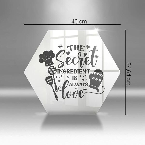 Deska szklana kuchenna Napis, sentencja