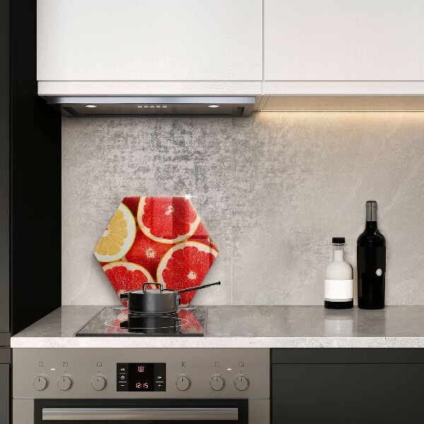 Deska szklana kuchenna Plastry grejpfruta