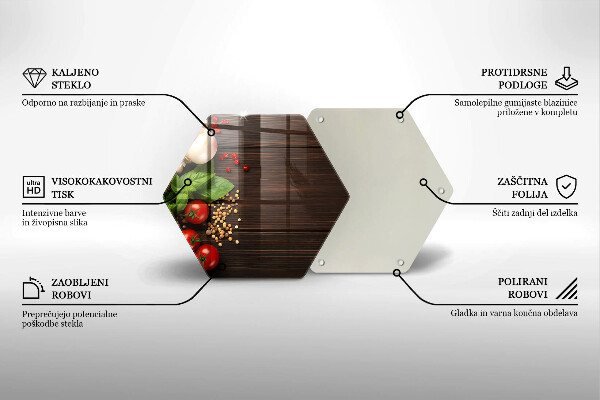 Deska szklana kuchenna Warzywa na stole