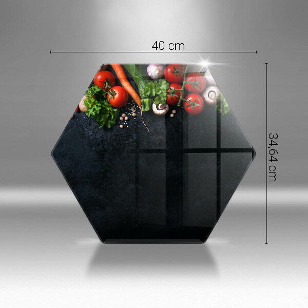 Deska szklana kuchenna Kolorowe warzywa