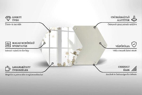 Deska szklana kuchenna Zimowe dekoracje