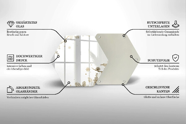 Deska szklana kuchenna Zimowe dekoracje