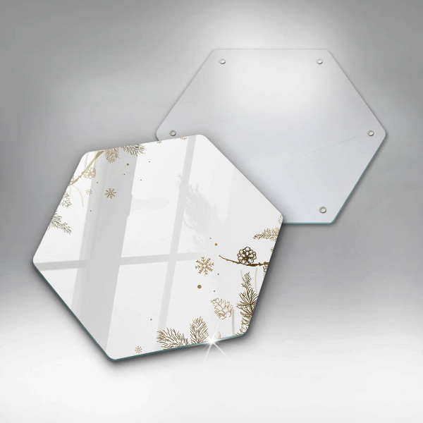 Deska szklana kuchenna Zimowe dekoracje