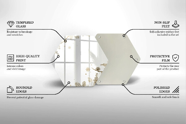 Deska szklana kuchenna Zimowe dekoracje