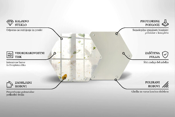 Deska szklana kuchenna Spadające liście