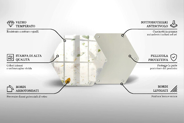 Deska szklana kuchenna Spadające liście