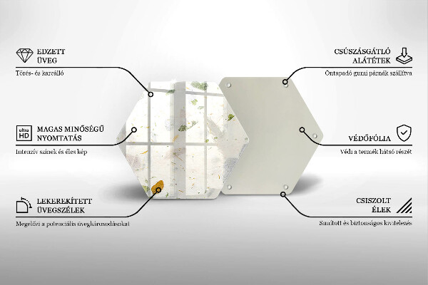 Deska szklana kuchenna Spadające liście
