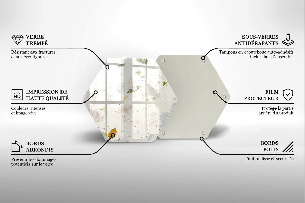 Deska szklana kuchenna Spadające liście