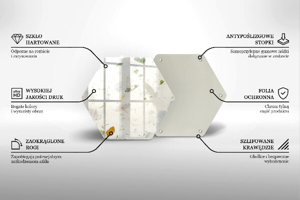 Deska szklana kuchenna Spadające liście
