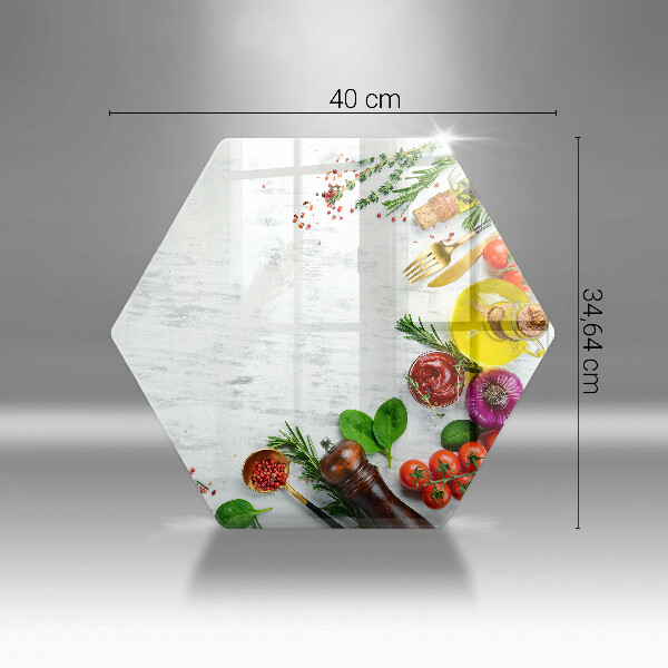 Deska szklana kuchenna Warzywa i przyprawy