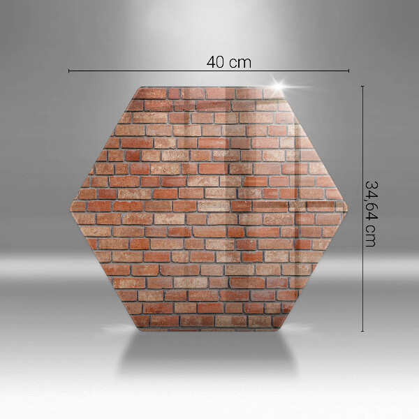 Deska szklana do kuchni Ceglana ściana mur
