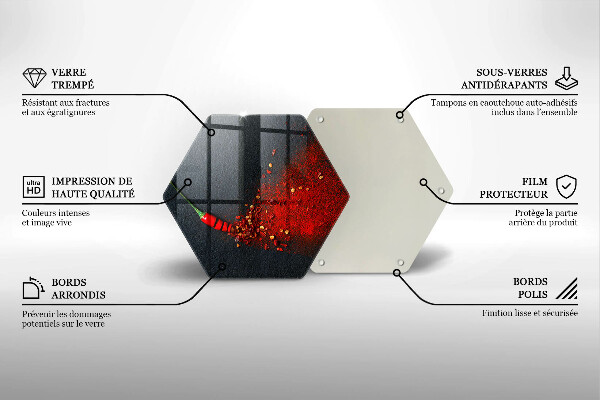 Deska szklana do kuchni Papryka chili