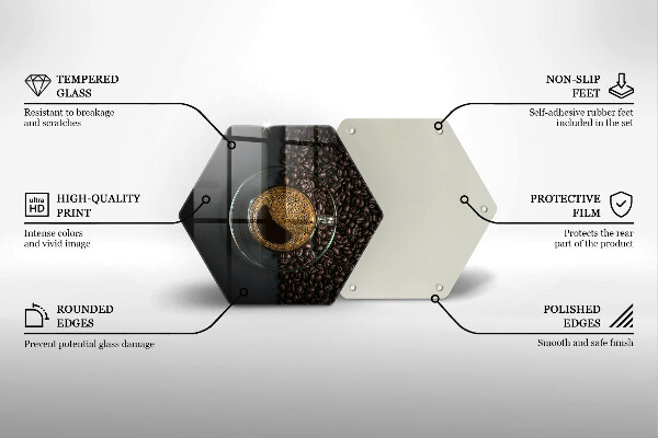 Deska kuchenna Kawa i ziarna