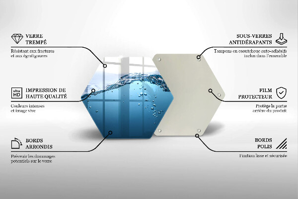 Deska kuchenna Błękitna woda