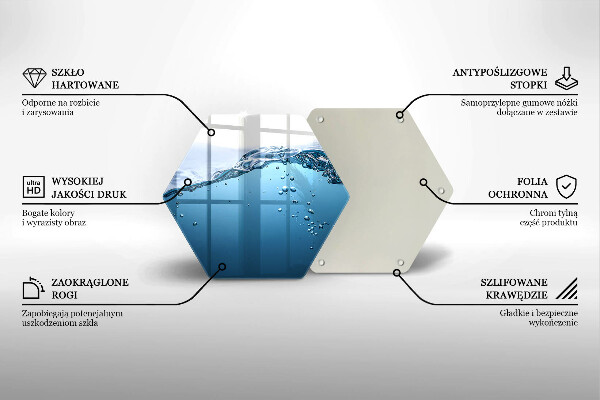 Deska kuchenna Błękitna woda