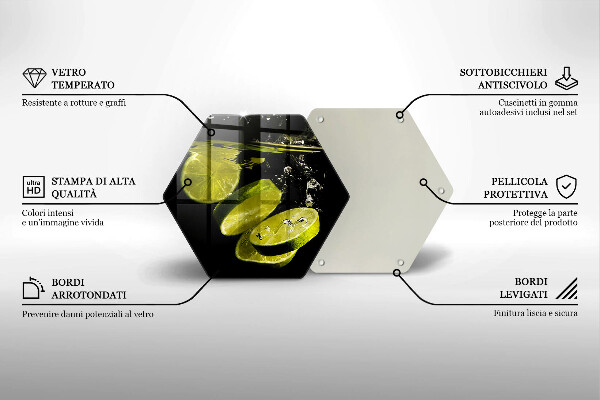 Deska kuchenna Limonki w wodzie