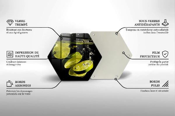 Deska kuchenna Limonki w wodzie