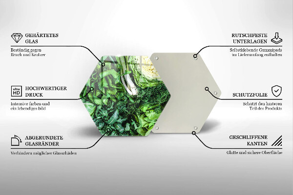 Deska kuchenna Zielone warzywa