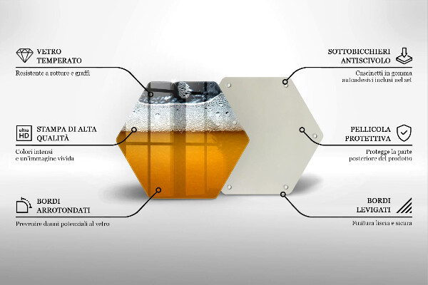 Deska kuchenna Napój piwo piana