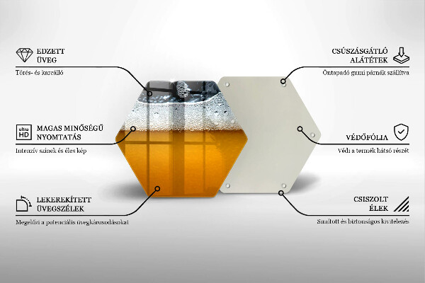 Deska kuchenna Napój piwo piana