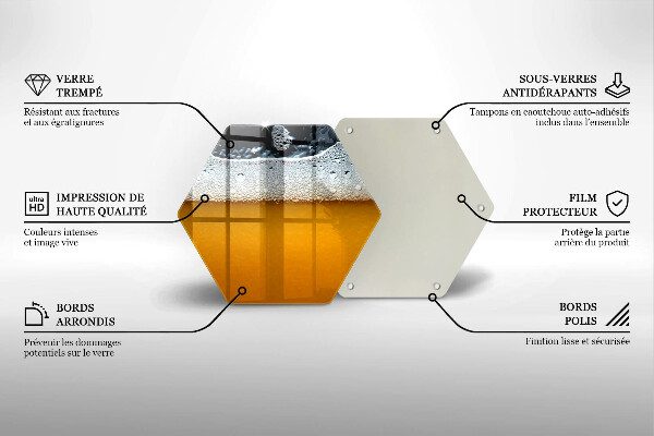 Deska kuchenna Napój piwo piana