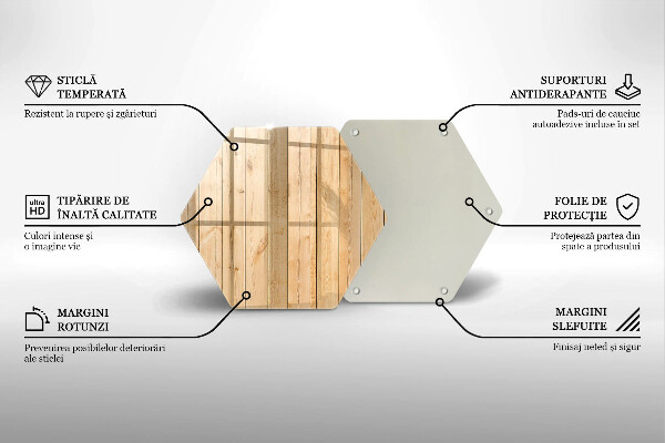 Deska kuchenna Delikatne drewniane deski
