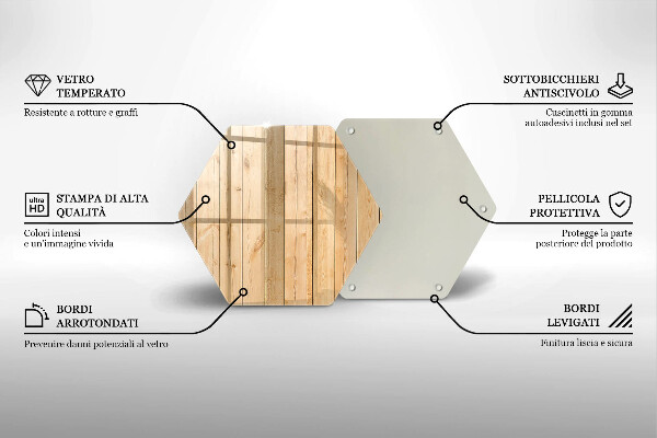 Deska kuchenna Delikatne drewniane deski