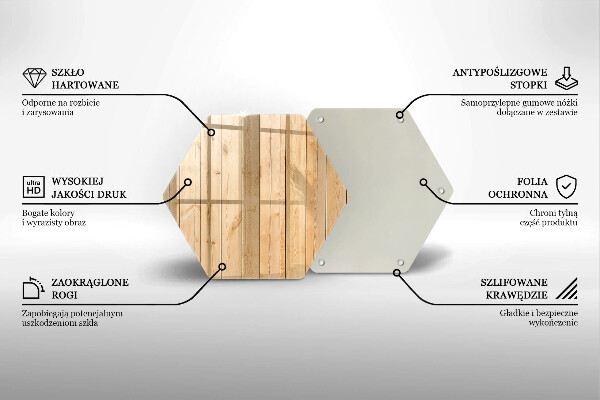 Deska kuchenna Delikatne drewniane deski