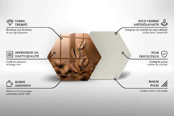 Deska kuchenna Ziarna kawy