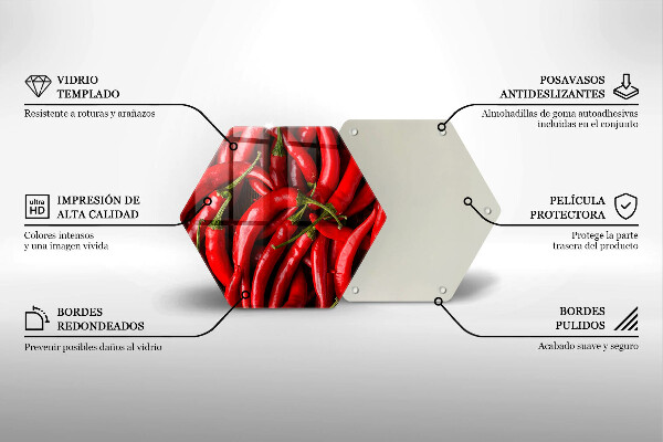 Deska kuchenna Ostre chili papryki