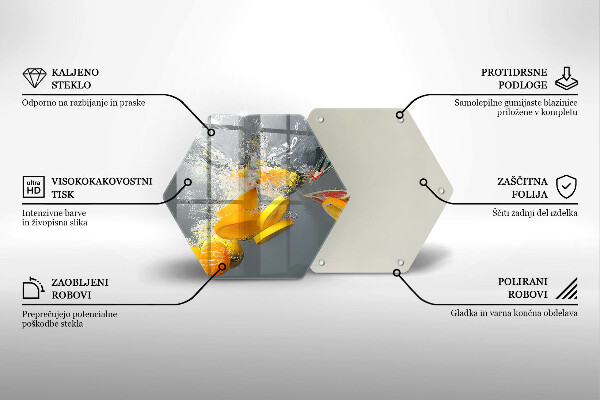 Deska kuchenna Cytryny w wodzie