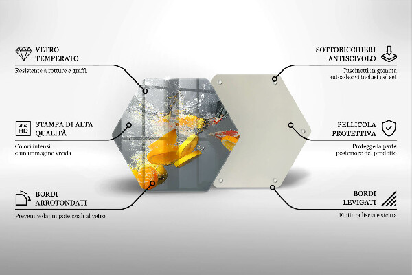 Deska kuchenna Cytryny w wodzie