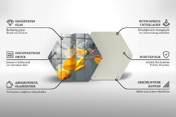 Deska kuchenna Cytryny w wodzie