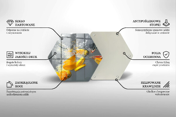 Deska kuchenna Cytryny w wodzie