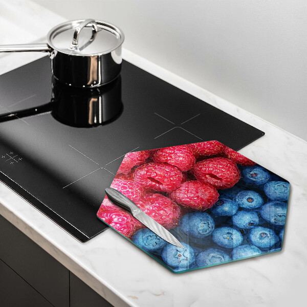 Deska kuchenna Owoce maliny i borówki