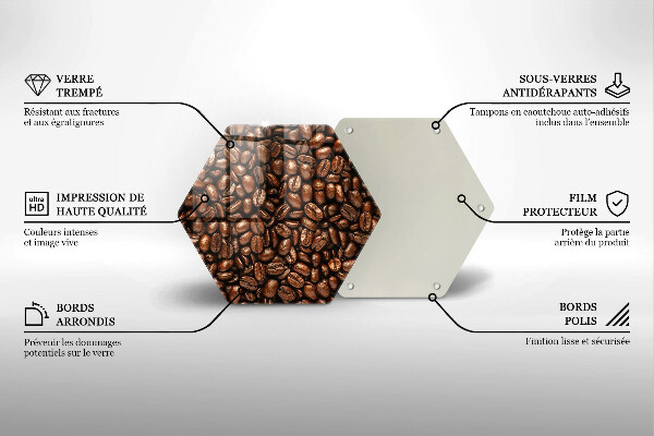 Deska kuchenna Ziarna kawy