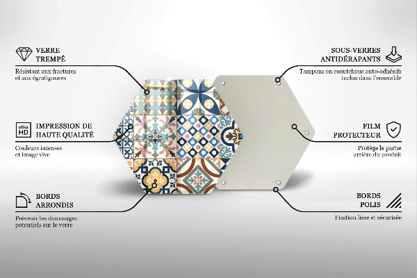 Deska szklana do kuchni Ozdobne płytki kafelki
