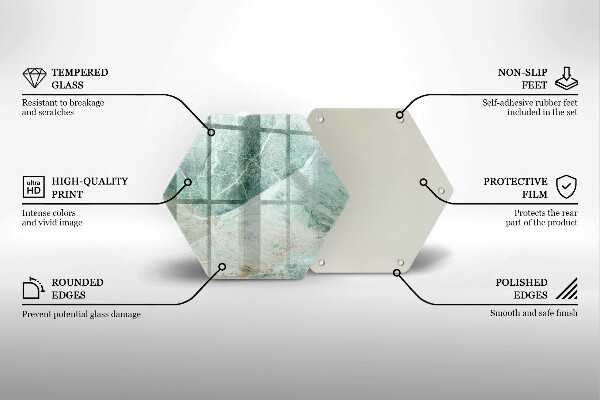 Deska szklana do kuchni Struktura kamień