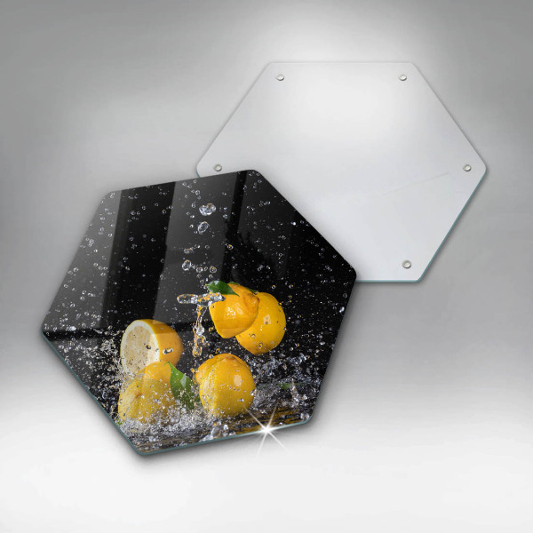 Deska szklana do kuchni Soczyste owoce cytryny