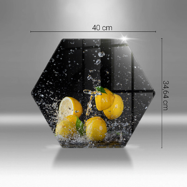 Deska szklana do kuchni Soczyste owoce cytryny