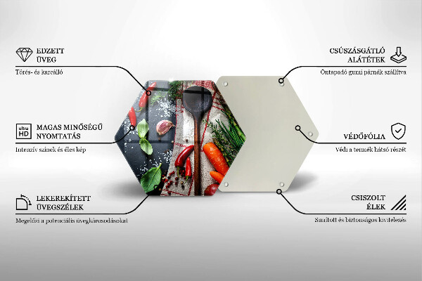 Deska szklana do kuchni Kuchnia jedzenie