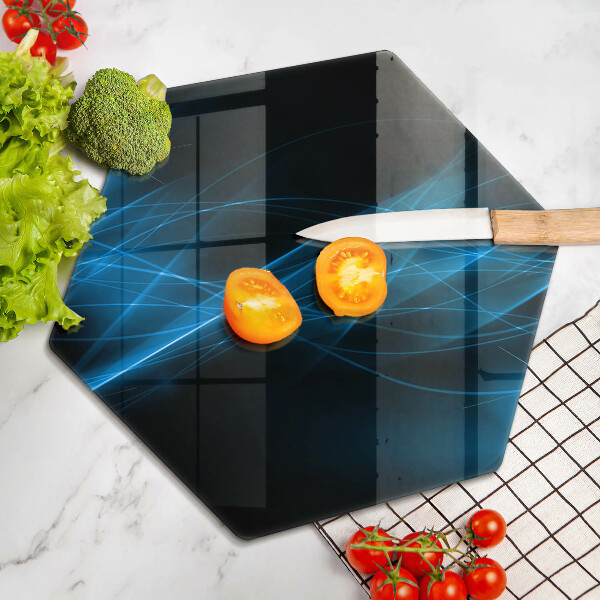 Deska szklana do kuchni Abstrakcja niebieski dym