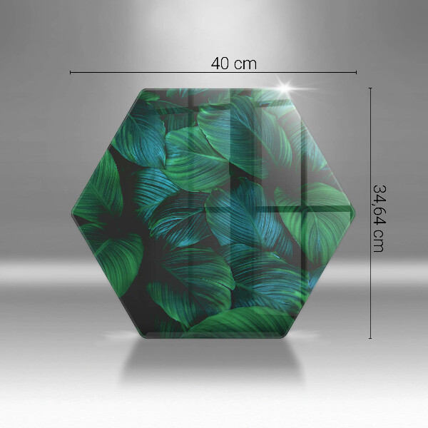 Deska szklana do kuchni Dżungla liście