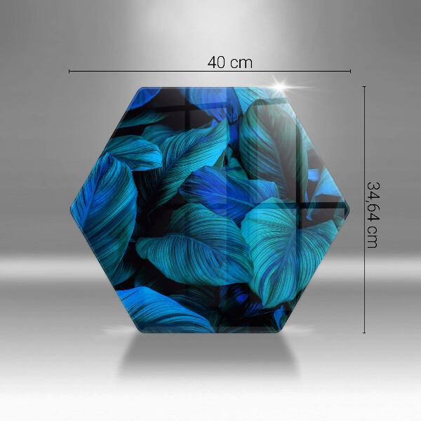 Deska szklana do kuchni Liście roślinność dżungli