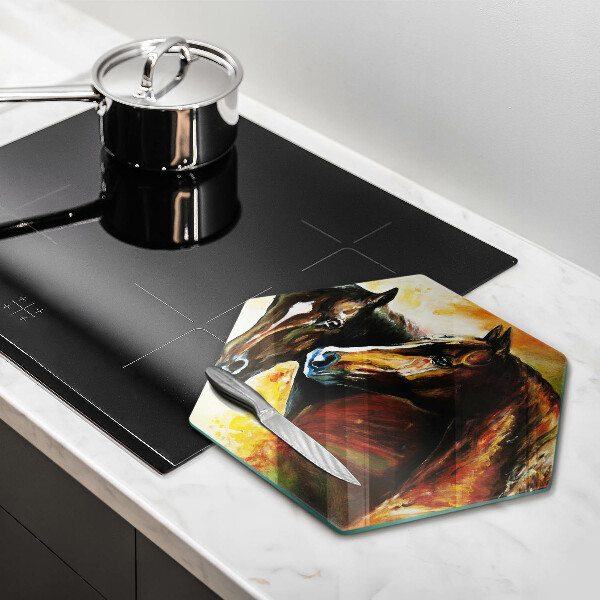 Deska kuchenna Zwierzęta konie