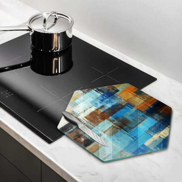 Deska szklana do kuchni Malowane tło