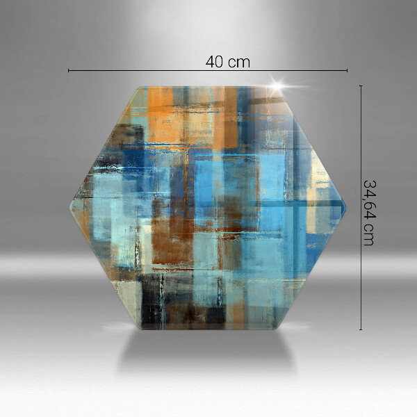 Deska szklana do kuchni Malowane tło